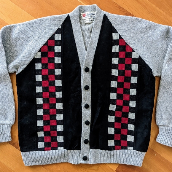 Vintage Other - Vintage 60s Wool Suede Lord Paul Sportswear Campus Cardigan Sweater Jacket MCM L